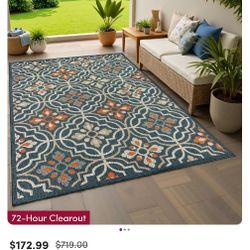 Brand New 9'10" x 12'10" Area Rug Indoor/Outdoor 