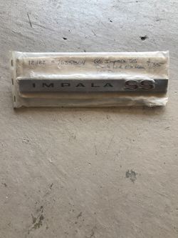 Chevy Impala SS Truck Lid Emblem