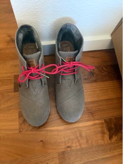 Toms Suede Wedge Boot