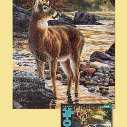 Wildlife ( Buck in Stream) Puzzle 300 pc.