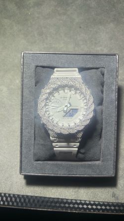 Casio G-Shock Watch with Iced Out Bezel