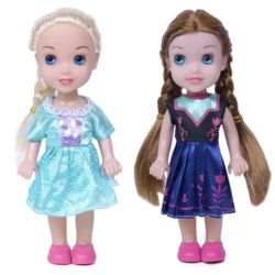 Set Of Two Sisters Princess Dolls
