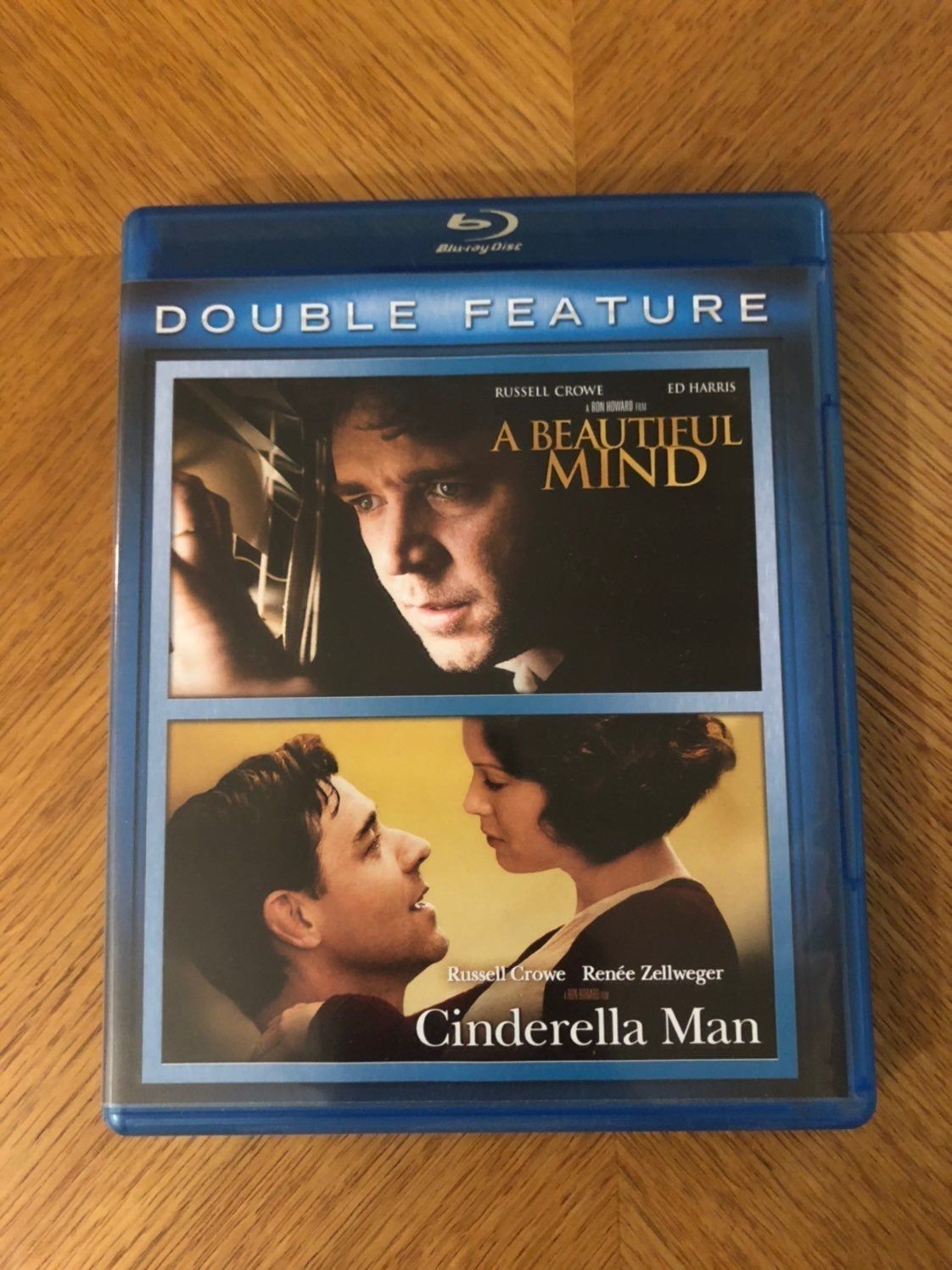 A Beautiful Mind / Cinderella Man Blu ray set Russell Crowe Renee Zellweger