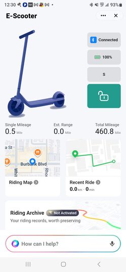 Volpram Sp03 Electric Scooter 460miles on odometer