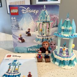 Retired LEGO Disney Frozen 43218 Anna and Elsa’s Magical Carousel Princess Includes Box and Booklets