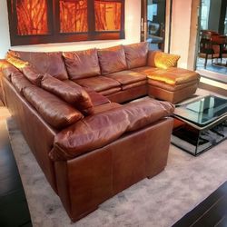Free Delivery Creative Leather Sectional Couch 