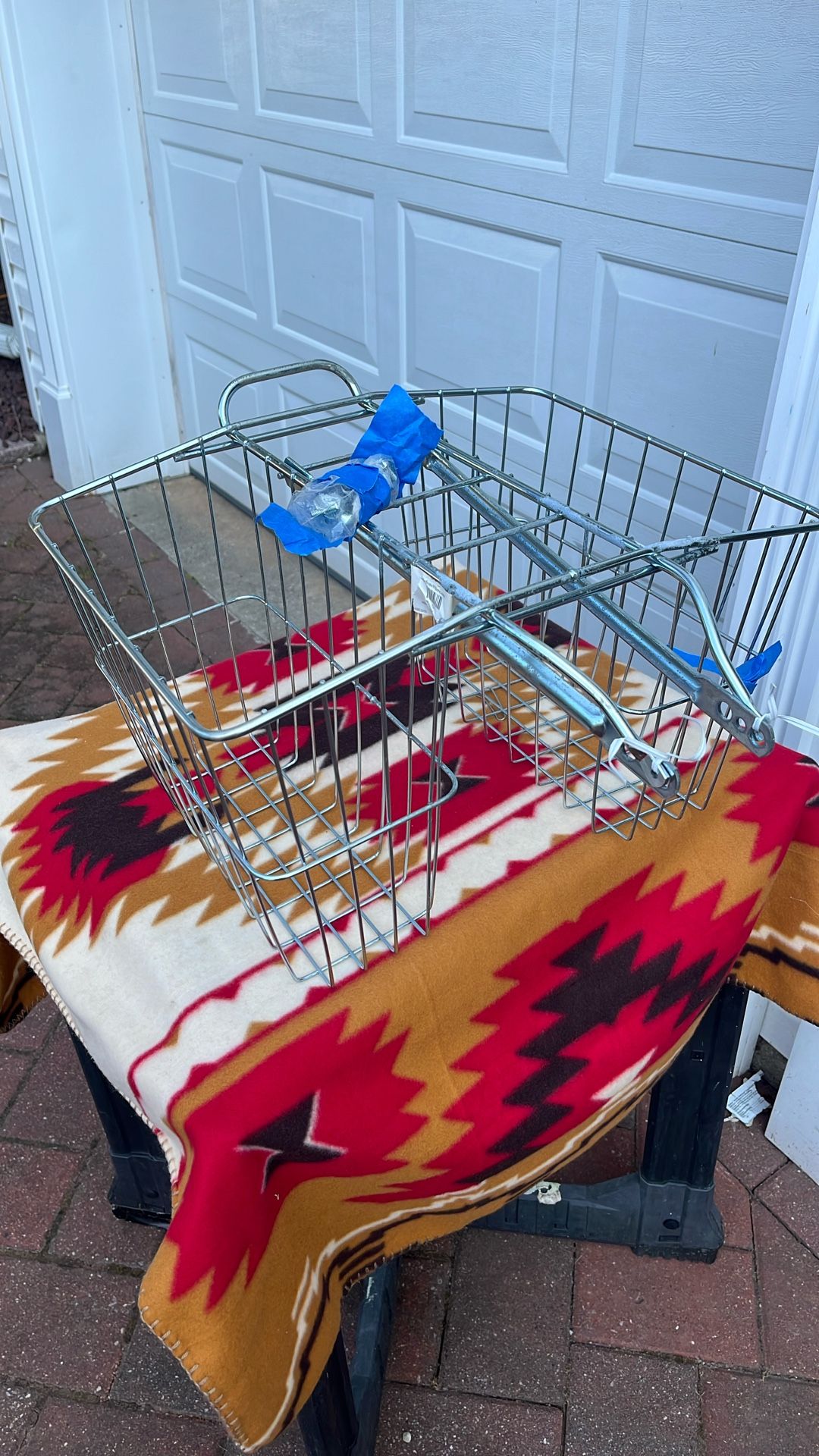 Wald Medium Twin Rear Mounted Bike Basket Each 13x6x10 Deep