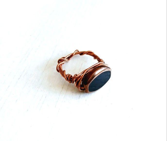 Handmade Copper Ring (Sz7)