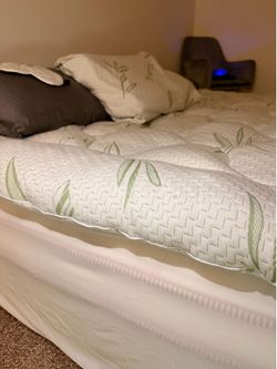 Bamboo Plush Mattress Pad + Pillow Case + Eye Mask