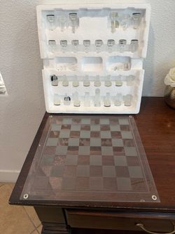 Glass chess and checkers