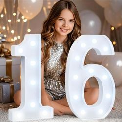Light Up Marquee Numbers $19