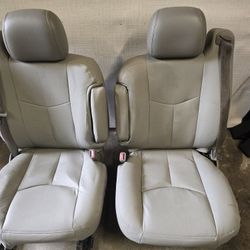 Reopholstered 2003-2007 Chevy GMC light grey seats