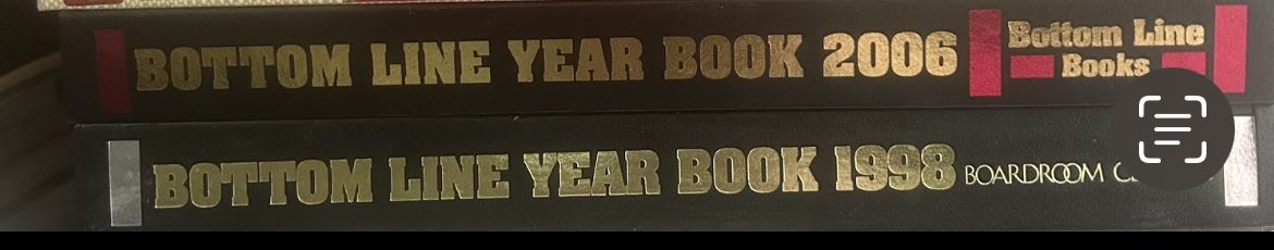 Bottom Line Yearbooks 1998 & 2006 Vintage 