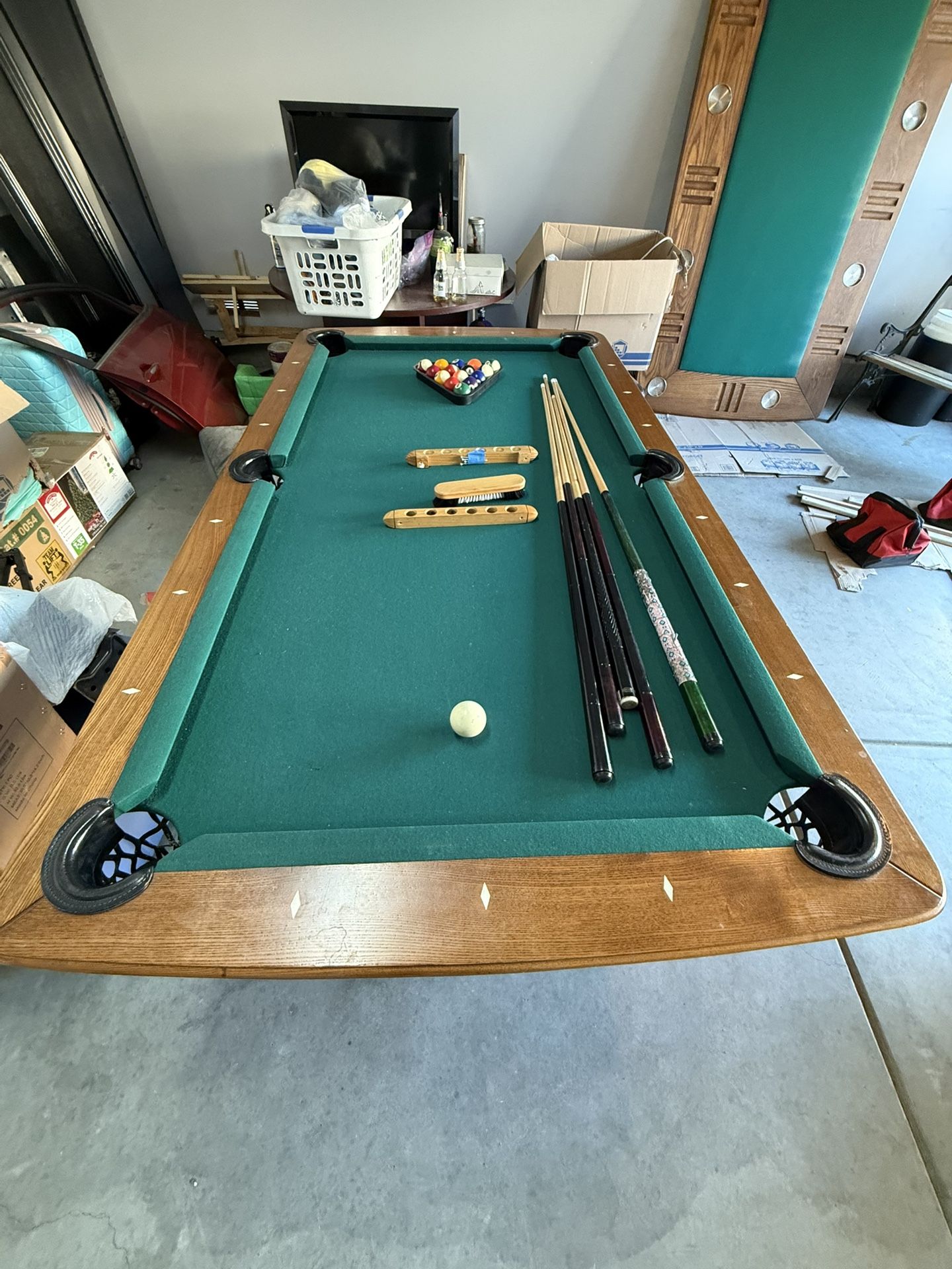Pool And Poker Table