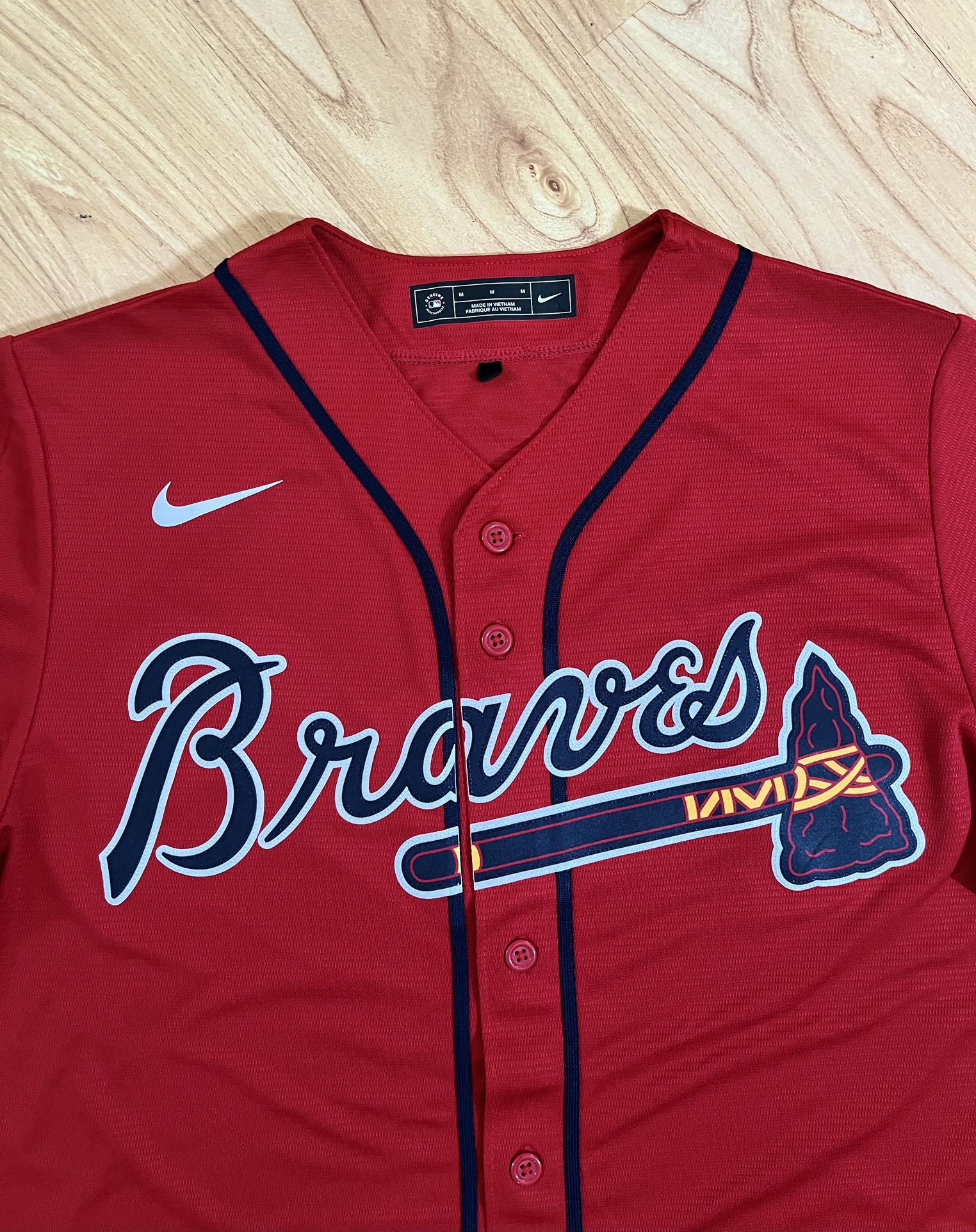 🔥🔥Nike Atlanta Braves Alternate Red Baseball Jersey - Medium