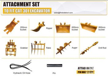 Cat 301 8 piece attachment set