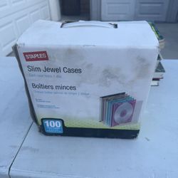 Staples Slim Cd Cases All Different Colors