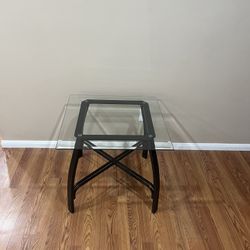 Royal Square Glass End Table