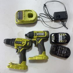 Ryobi ONE+ Drill & Driver W/ 2 Batteries & Charger