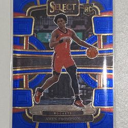 Amen Thompson Rookie Card • 2023-2024 Panini Select #96 * Houston Rockets