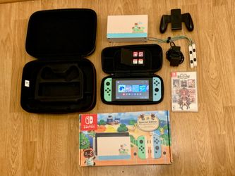 Nintendo Switch Animal Crossing Special Edition Bundle | 5 Games + Accessories