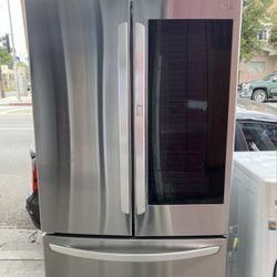 🍂REFRIGERATOR WINDOW EASY ACCESS LG FLAT🍂✔️STAINLESS STEEL✔️🆓️FREE DELIVERY🆓️