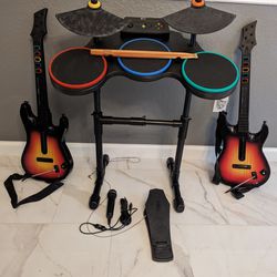 Guitar Hero World Tour Instruments Full Set