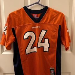 Champ Bailey Denver Broncos #24 Orange NFL Players Jersey Kids