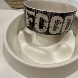 Two dog pet bowls, Slow Feeder Bowl & Ceramic bowl for Dogs Cats and Other Pets