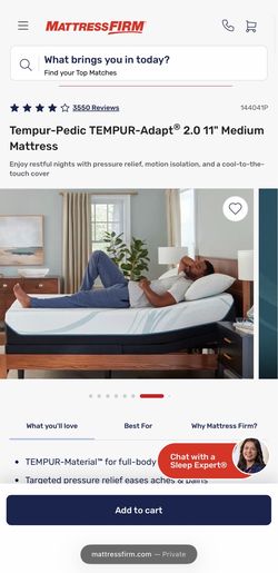 TEMPURPEDIC MEDIUM ADAPT + SOFT BED FRAME MUST GO