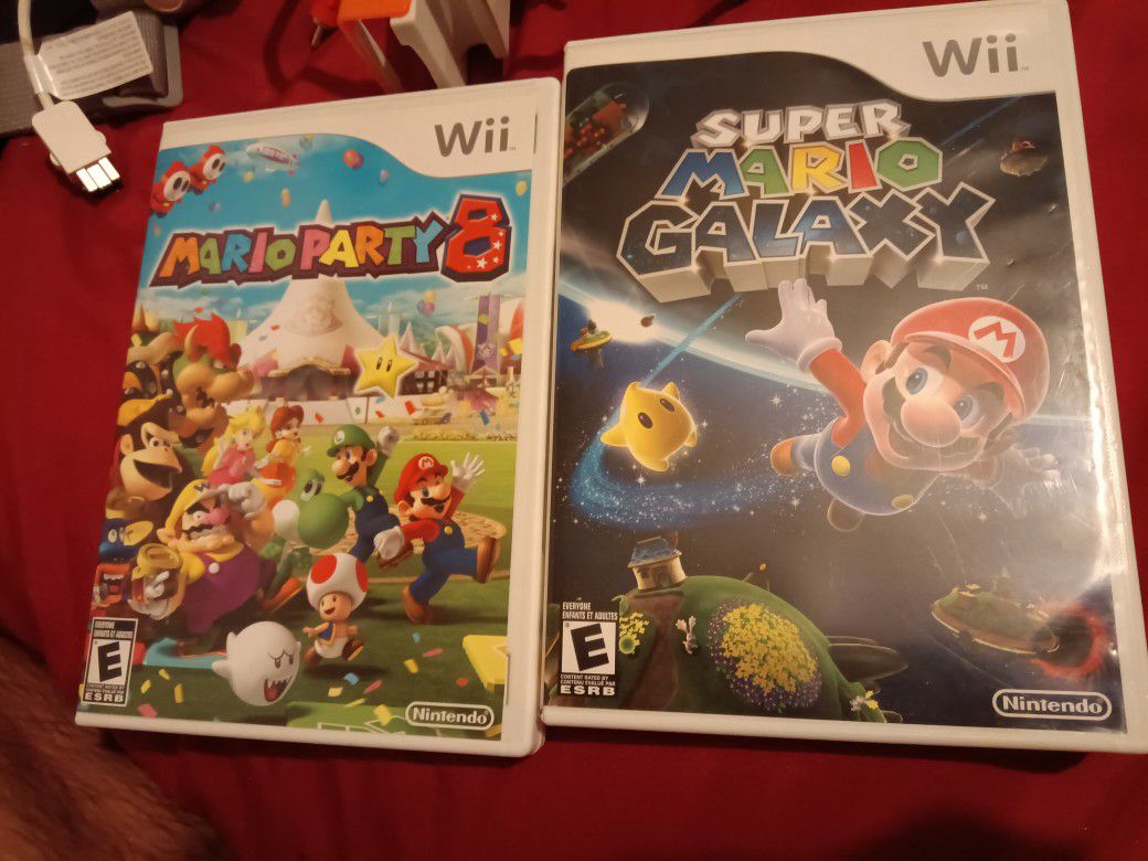 Mario Party 8 And Super Mario Galaxy Wii