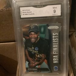 2019 Prizm Kevin Durant NBA Finalist Mint 9