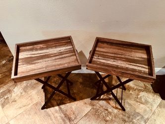 Wood Table Trays