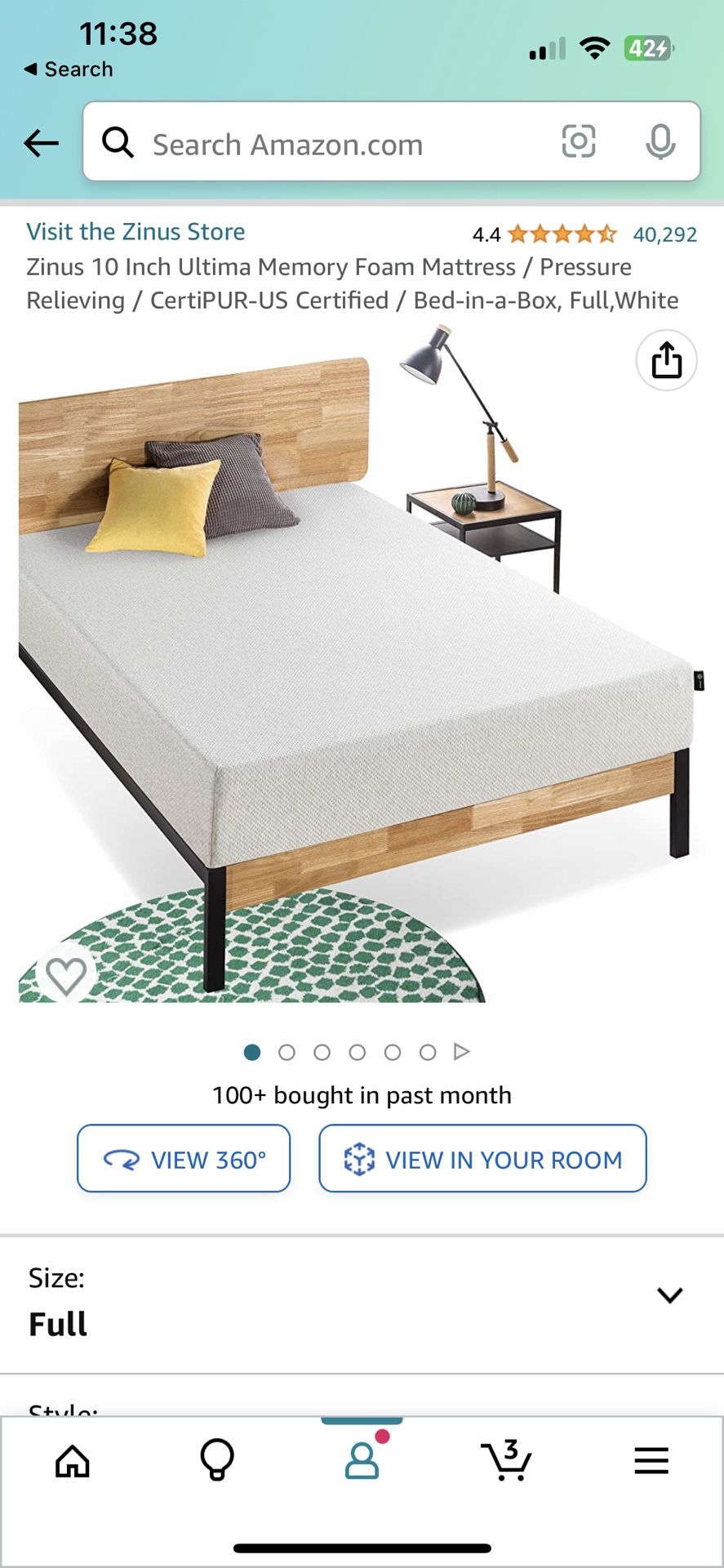 Memory Foam Mattress Full Size