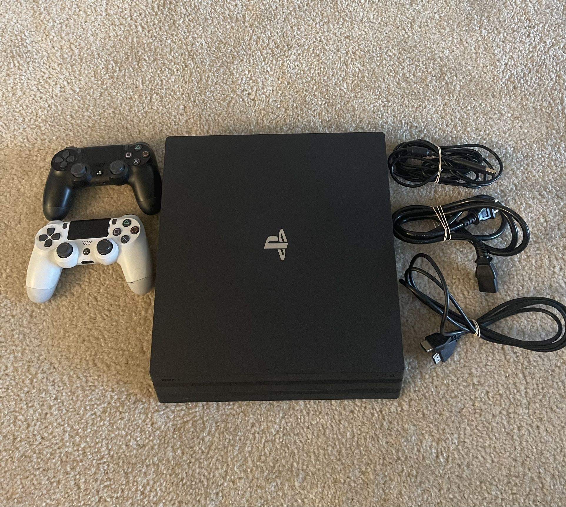 PS4 Pro (1 TB Storage) With Controllers And  Games-Like New!