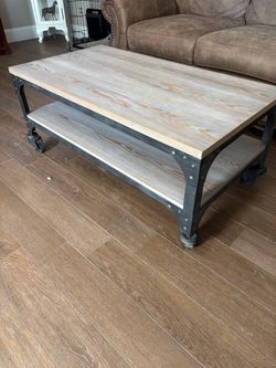 Industrial style coffee table