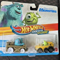 2024 Hot Wheels Racer Verse Disney Monsters Inc MIKE WAZOWSKI & SULLEY Cars NEW