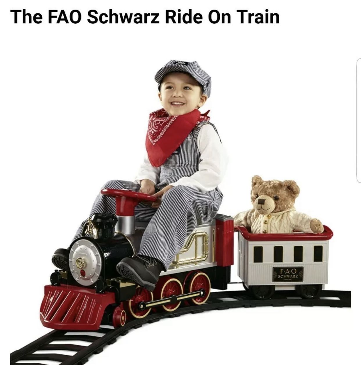 FAO Schwarz Ride on train âge 3+ brand new in box