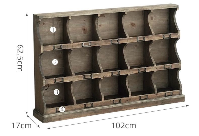 Big Wooden Organizer Shelf good for display artworks