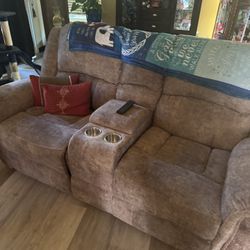 Loveseat, Recliner, And Separate Recliner