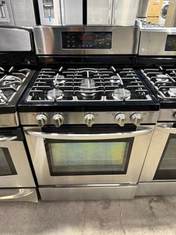 LG Stainless Steel 5 burner range stove