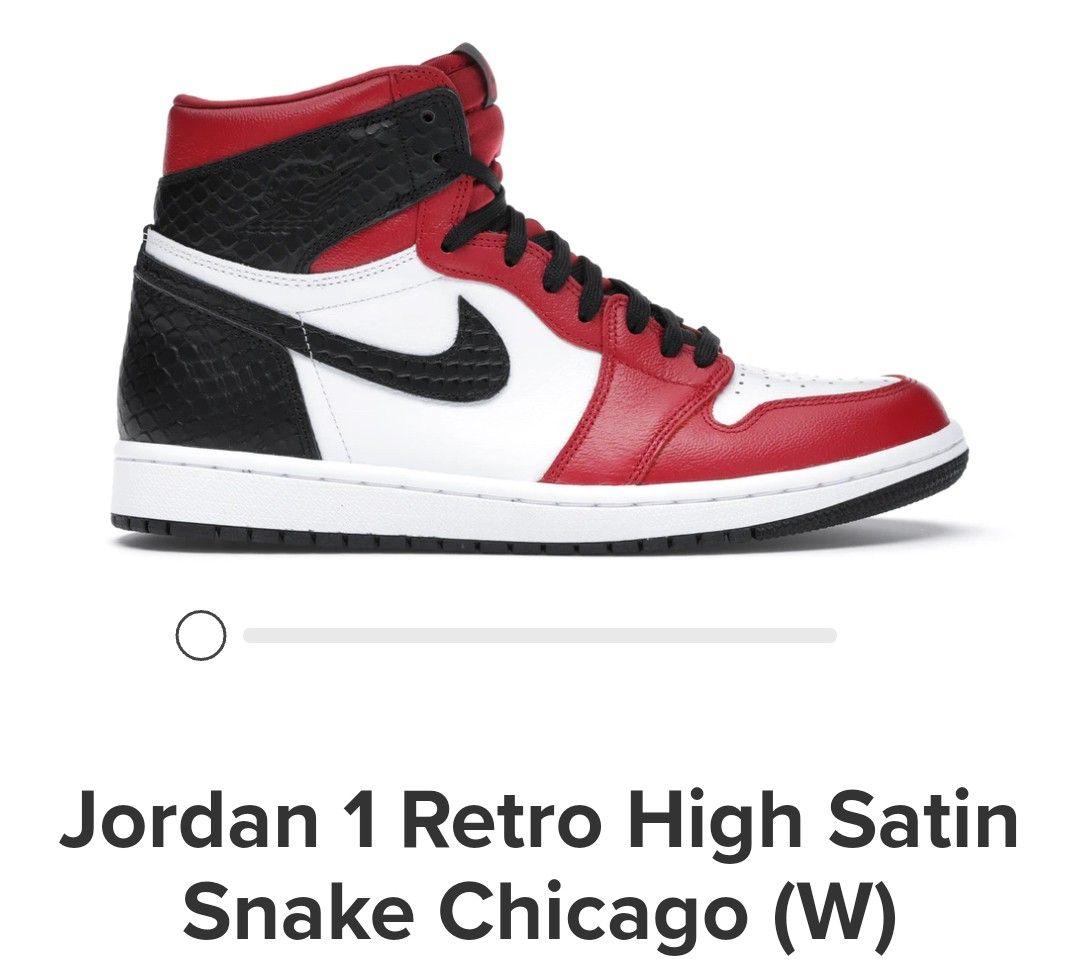 AJ1 SATIN SNAKE CHICAGO 11.5 WOMEN'S