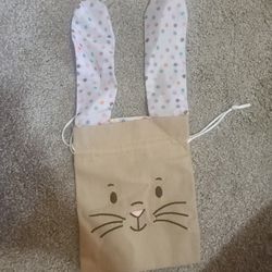 16 Brown Bunny Fabric Treat Bags By Celebrate It