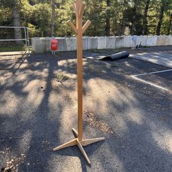 Solid Oak Coat Rack – Handmade – Unfinished (Sand & Stain to Your Taste) - #1 of 5