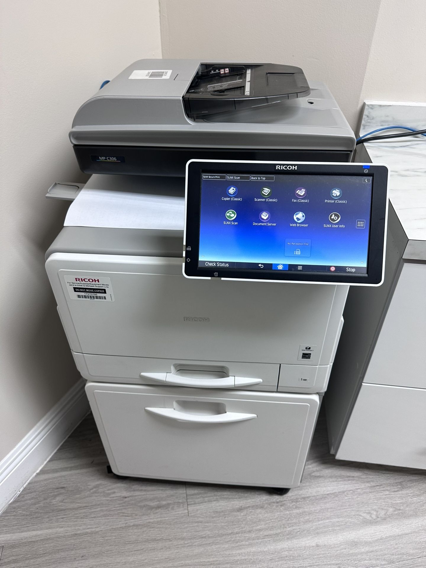 Office Printer Ricoh Mp C306 Color Copier Machine Laser