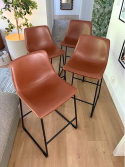 Faux Leather Counterstools