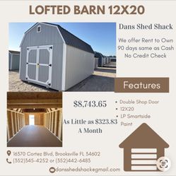 12X20 Lofted Barn 