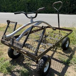 Heavy-Duty Garden Cart – New Tires + Bike Hitch! 💪🌿 – $100