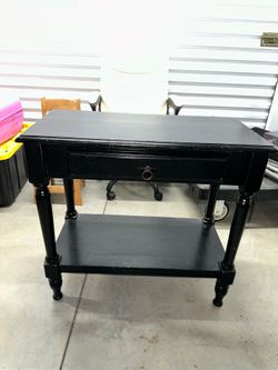 Small Black Entry Table