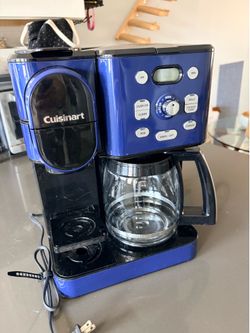 Cuisinart Dual Brew Coffee Maker Blue and Black